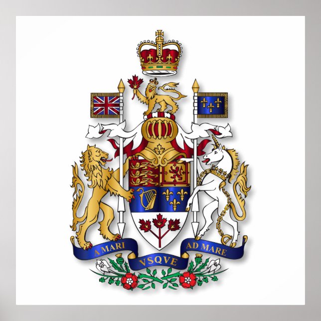 Canada coat of arms poster (Front)