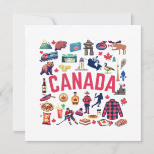 Canada collage card