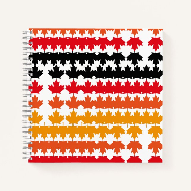 CANADA COLORS MAPLE BY MASANSER PIXELAT NOTEBOOK (Front)