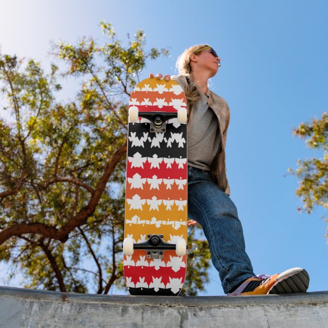 CANADA COLORS MAPLE BY MASANSER PIXELAT SKATEBOARD (Outdoor 1)