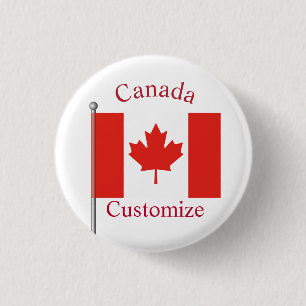 Canada Country Flag Thunder_Cove 3 Cm Round Badge