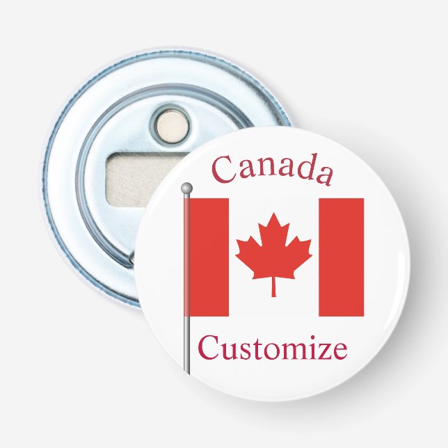 Canada Country Flag Thunder_Cove Bottle Opener (Front)