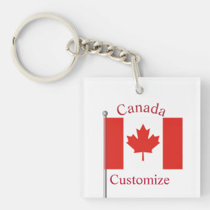 Canada Country Flag Thunder_Cove Key Ring