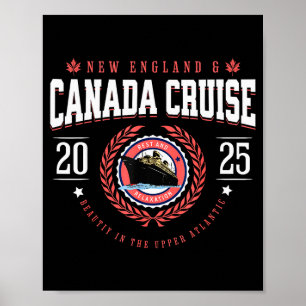 Canada Cruise New England Cruise Vacation Souvenir Poster