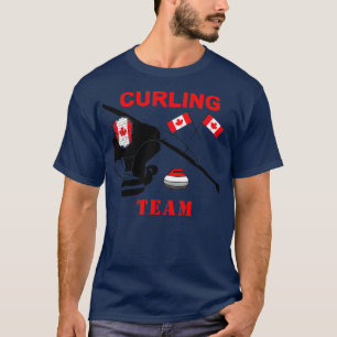 Canada Curling Funny design for curling lovers T-Shirt