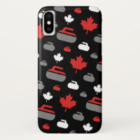 Canada Curling Rocks Cell Phone Case