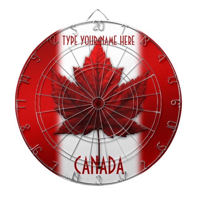 Canada Dartboard Canada Flag Souvenir Dartboards (Front)