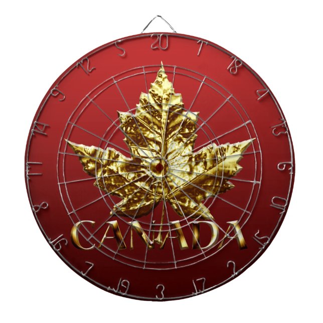 Canada Dartboard Gold Canada Souvenir Dartboards (Front)