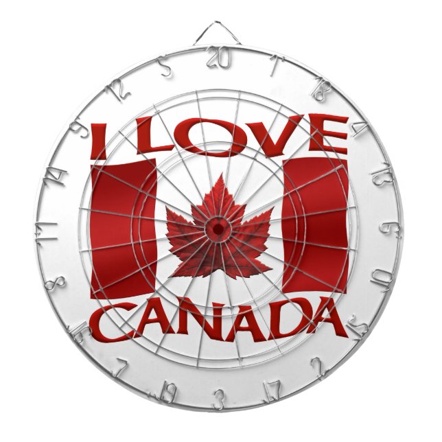 Canada Dartboard I Love Canada Souvenir Dartboard (Front)