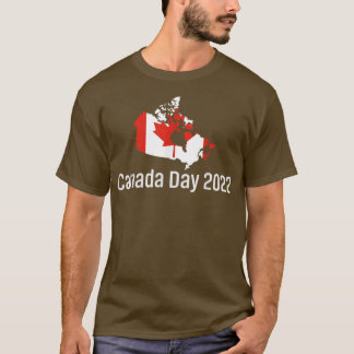 Canada Day 2022 Canadian Lovers Canada Flag Maple  T-Shirt