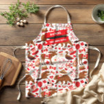 Canada Day BBQ Canadian Apron<br><div class="desc">Make your Canada Day celebration unforgettable with this fun "Canadian" themed apron. Features fun Canadian animals and elements like the Moose, Bear, Duck, Beaver, Maple Leaf, Maple Syrup, Hockey Skates, and Balloons. You can personalise this design by clicking on "Personalise this template" or if you wish to change the font,...</div>
