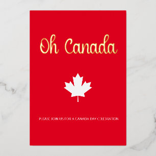 Canada Day BBQ Summer Party Photo Gold