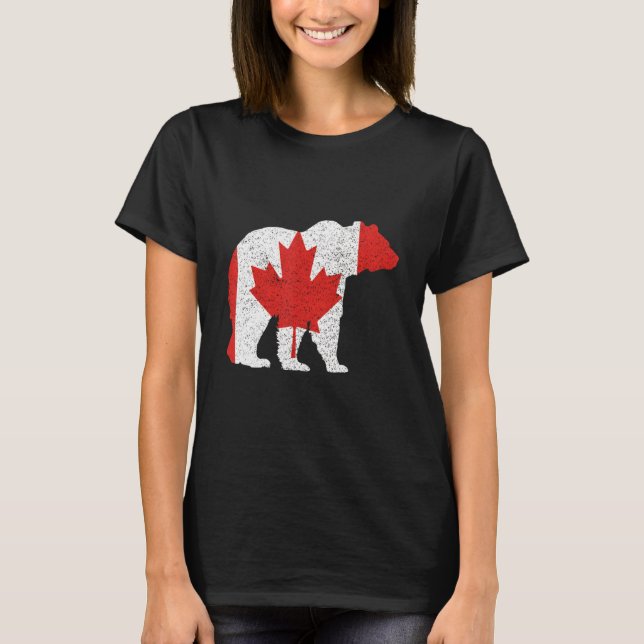Canada Day Bear and Grizzly T-Shirt (Front)