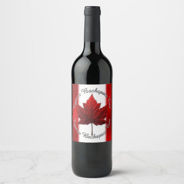 Canada Day Beer Labels Custom Canada Liquor Bottle (Front)