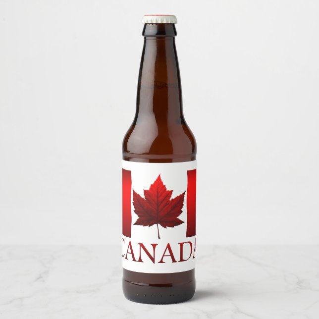 Canada Day Beer Labels Custom Canada Liquor Bottle (Front)