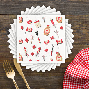 Canada Day Canadian BBQ Napkin