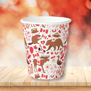 Canada Day Canadian Paper Cups