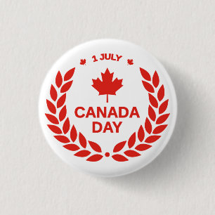 Canada Day Celebration – Canadian July 1st Party 3 Cm Round Badge