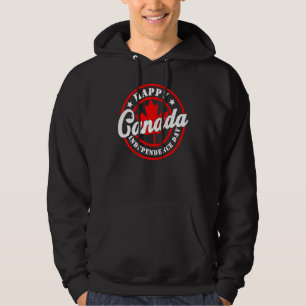 Canada Day Celebration Happy Canada Day Maple Flag Hoodie