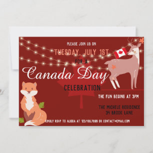 Canada Day Celebration Invitation Independence