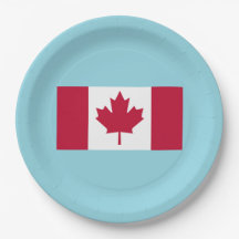 Canada Day Celebration Party Plate