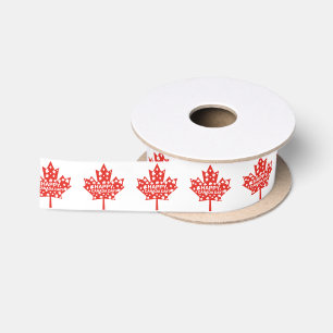 Canada Day Celebration Satin Ribbon