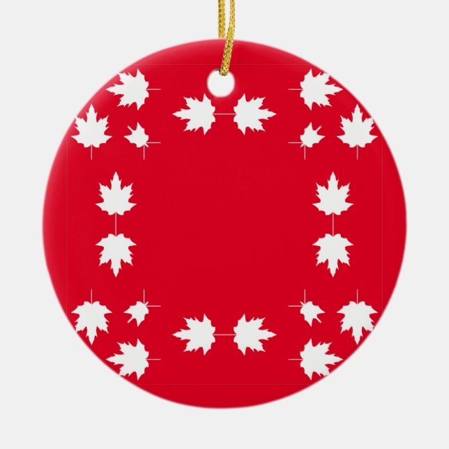 canada day ceramic tree decoration (Front)