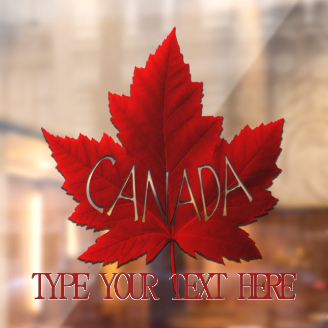 Canada Day Decal Canada Maple Leaf Window Cling (Sheet 2)
