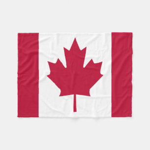 Canada Day flag Throw Fleece Blanket