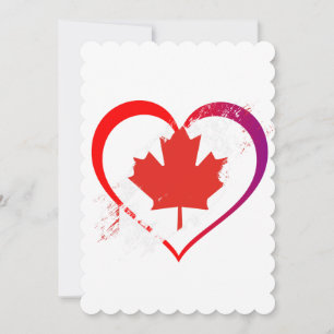 Canada Day Flat Greeting Card