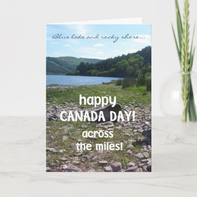 Canada Day Greeting Card, Across the Miles Card (Front)