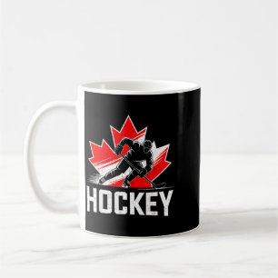 Canada Day Hockey Patriotic Maple Leaf Canadian Coffee Mug