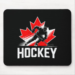 Canada day hockey patriotic maple leaf canadian mouse mat