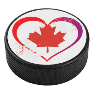 Canada Day Hockey Puck