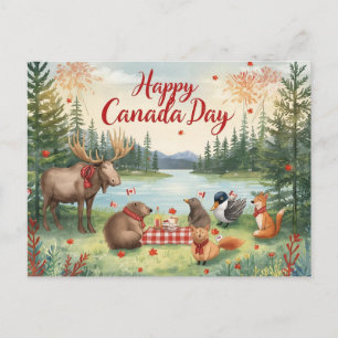 Canada Day Holiday Postcard