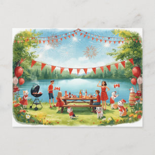 Canada Day Holiday Postcard