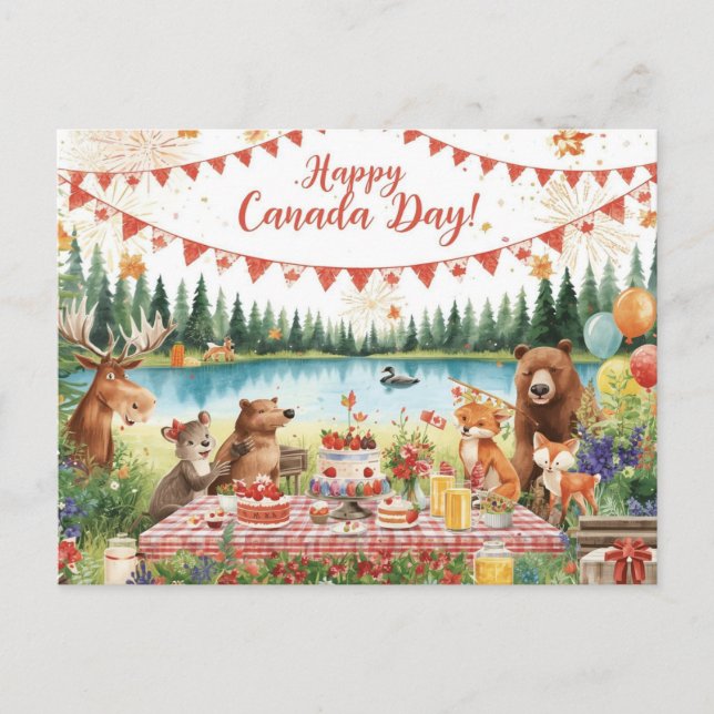 Canada Day Holiday Postcard (Front)