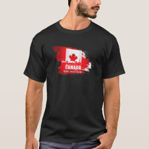Canada Day Home Sweet Home Canada Flag Gift T-Shirt