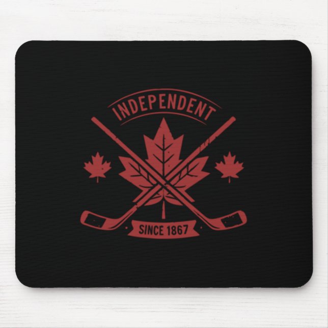 Canada Day - Independant Since 1867 - Clic Canada  Mouse Mat (Front)