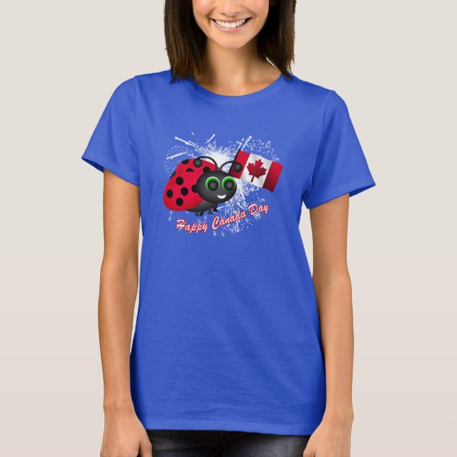 Canada Day Ladybug T-Shirt (Front)