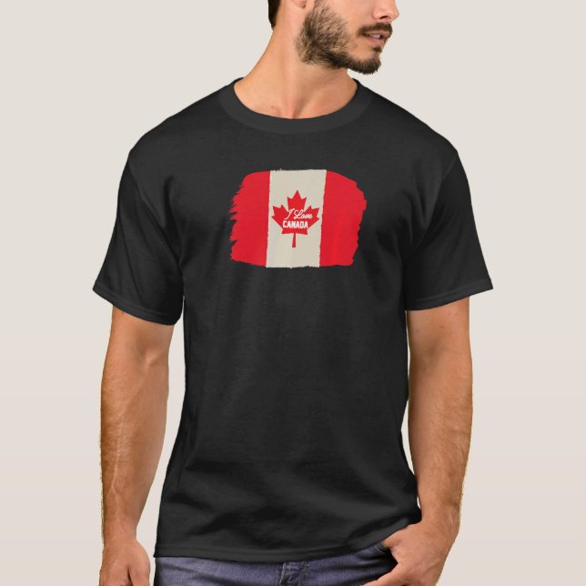 Canada Day maple leaf Flag History T-Shirt (Front)