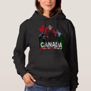 Canada Day Mountie Mable Leaf Canadian Funny Count Hoodie
