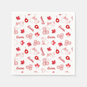 Canada Day Napkin