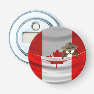 Canada Day owl Bottle Opener