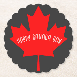 Canada Day Paper Coaster