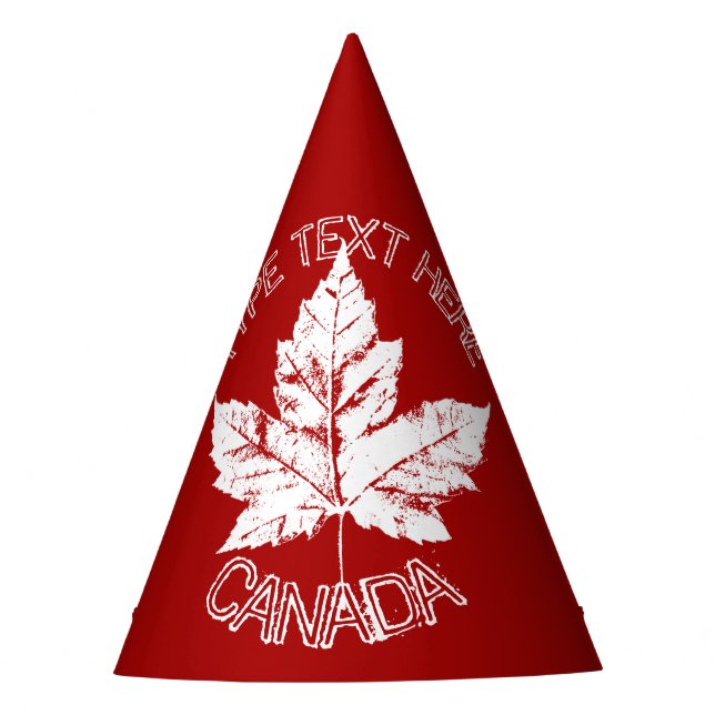 Canada Day Party Hats Personalised  (Front)