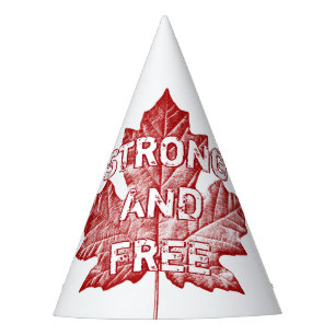 Canada Day Party Hats Personalised