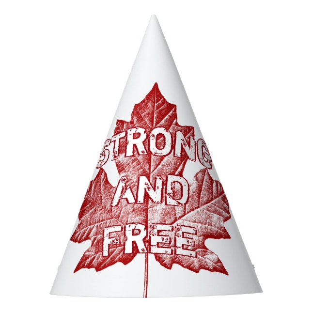 Canada Day Party Hats Personalised  (Front)