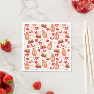 Canada Day Party Paper Napkins
