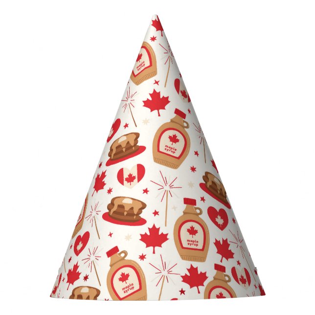 Canada Day Party Party Hat (Front)